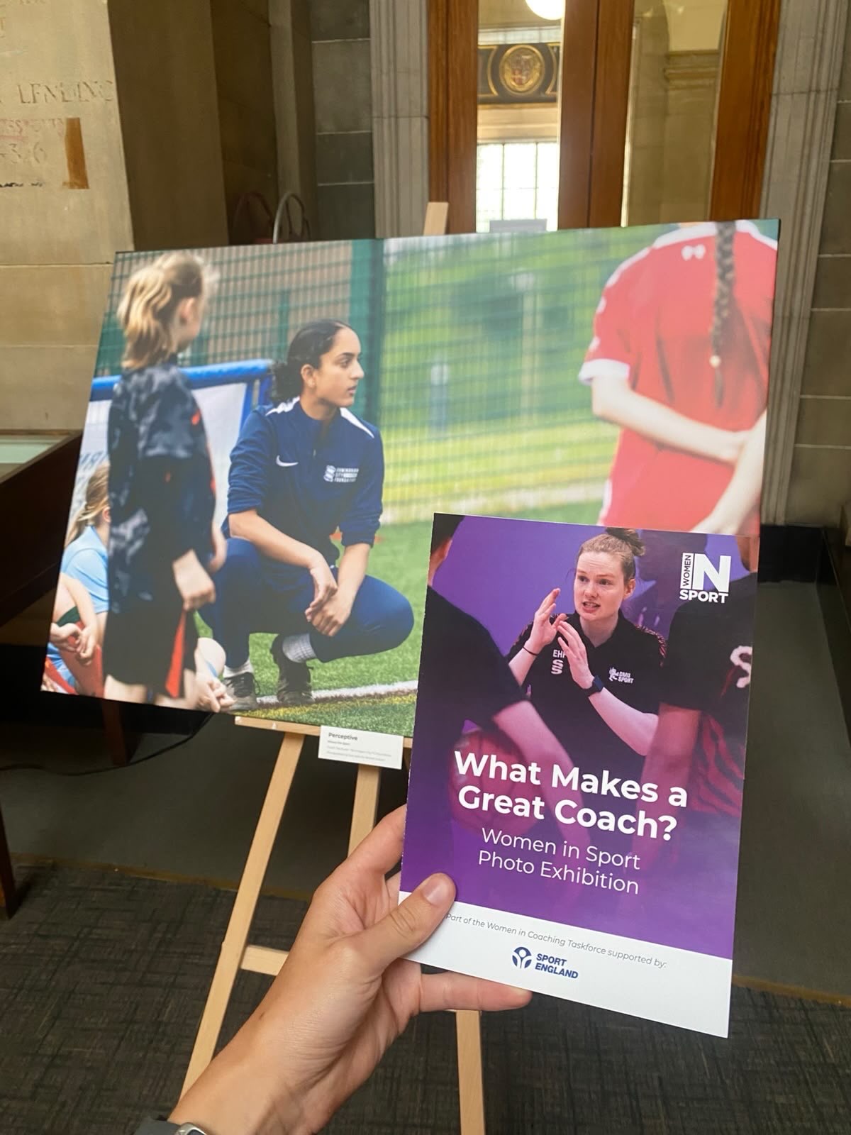 A0 printed canvas exhibition for Women in Sport